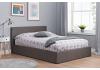 4ft6 Double Berlinda Fabric upholstered ottoman bed frame Grey 5